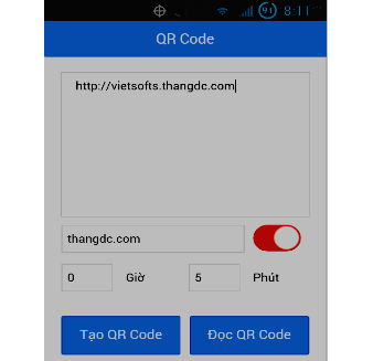 Tạo mã QR Code android